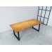 Solid Wooden Dining Table With Metal Box Frame- Industrial Design - 1.5m / 1.8m / 2m Seats 4-8 persons